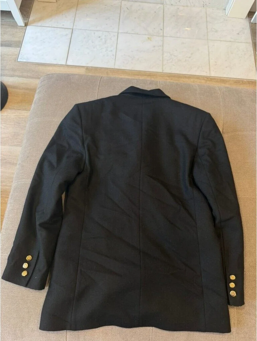 Vintage Burberrys Double Breasted Blazer Gold 12 Reg Wool